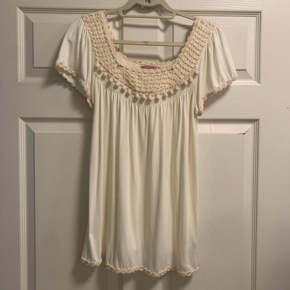 Juicy Couture - Cream Crochet Blouse
